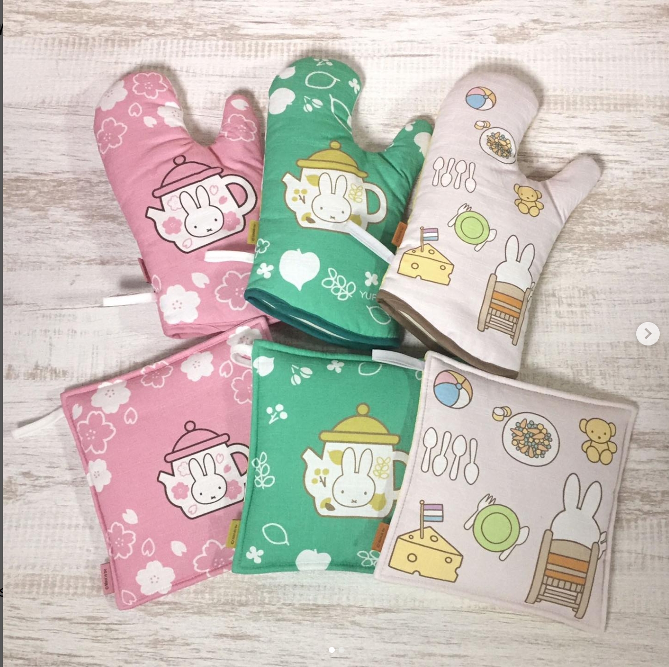 オーブンミトン+ 鍋敷き