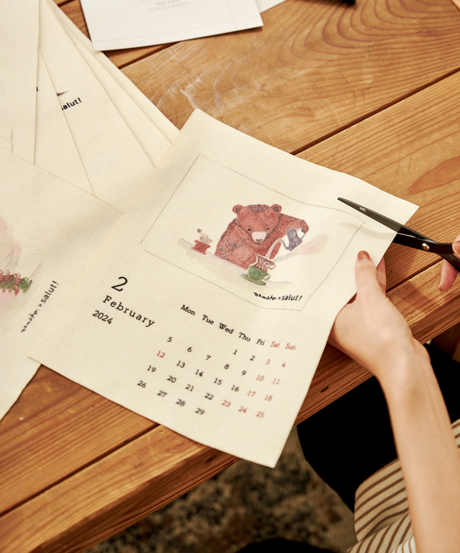 ファブリックカレンダー-23S-Z39-G 画像7