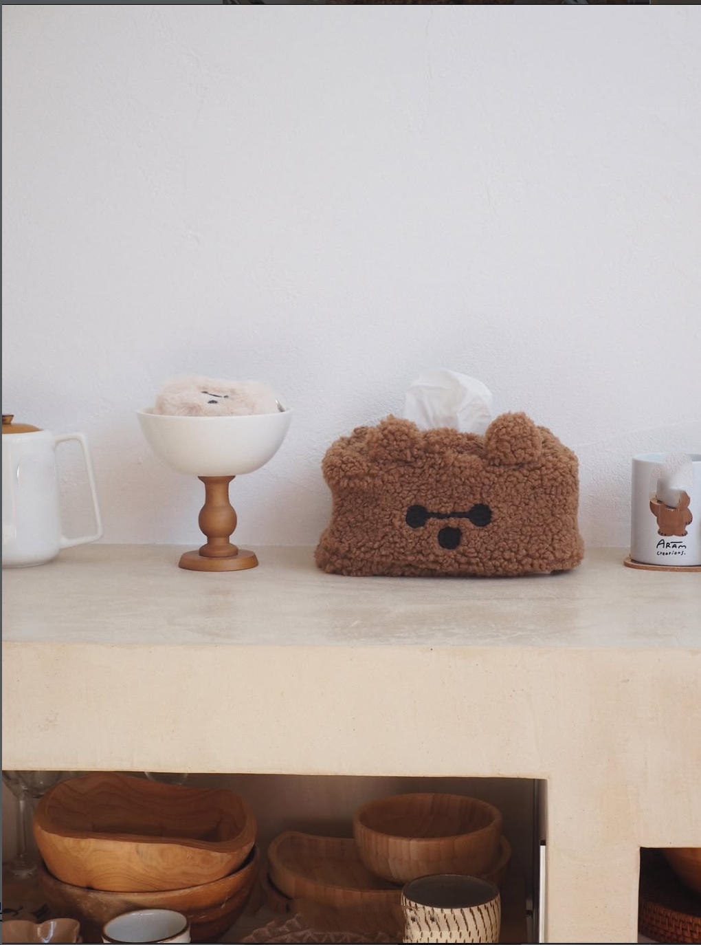 毛绒のティッシュカバー-25W-17